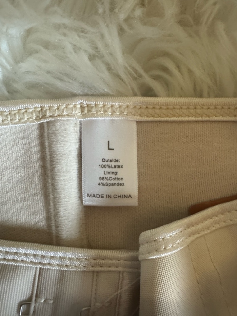 Lover-Beauty nude color waist trainer with boning Size Large New with tag - Picture 13 of 15